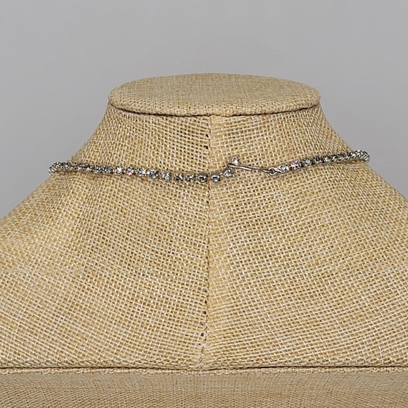 SALE 3 for $30 Gatsby style vintage rhinestone necklace - Picture 3 of 7